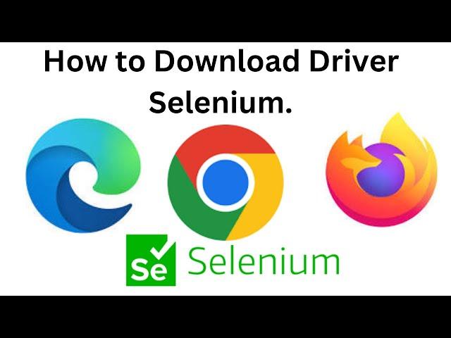 How to download the Selenium drivers, Chrome driver and gecko driver, Firefox from the browser||