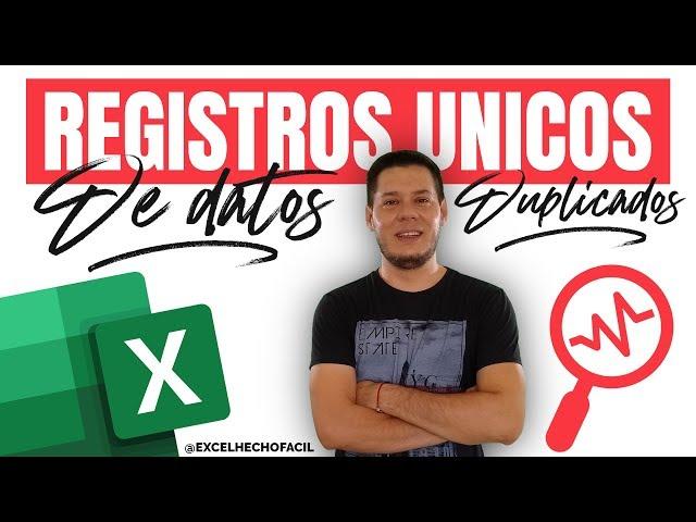 Extraer REGISTROS ÚNICOS de datos duplicados