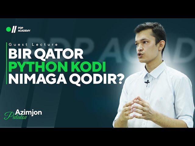 Bir qator Python kod nimalarga qodir? | Azimjon Pulatov