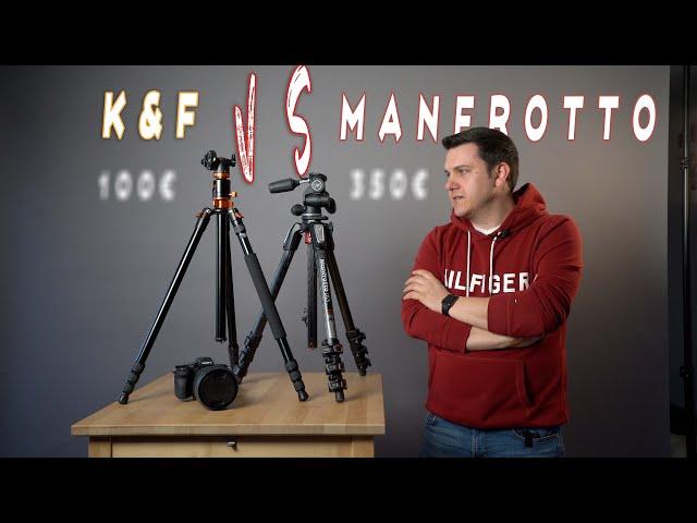 K&F SA254T1 240cm VS Manfrotto 055 kann das K&F Stativ mithalten?