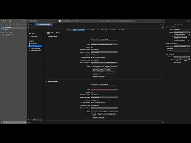 Setting up Apple Developer Certificates, identifiers, Profiles  - AlphaWallet Tutorial