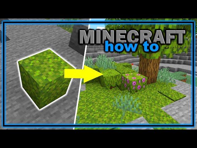 How to Get and Use Moss Blocks! (1.18+) | Easy Minecraft Tutorial