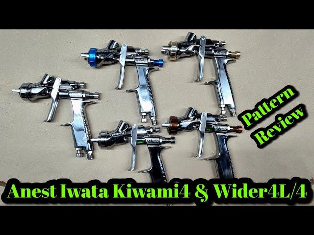 Iwata Kiwami 4, Kiwami 4 WBX, Kiwami 4 WB, Wider4L and Wider4, Differences & Pattern Spray Out