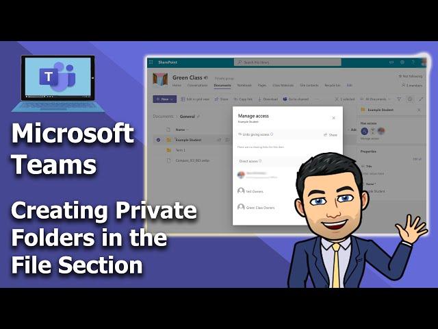 Microsoft Teams - Private folders in the file section ‍️