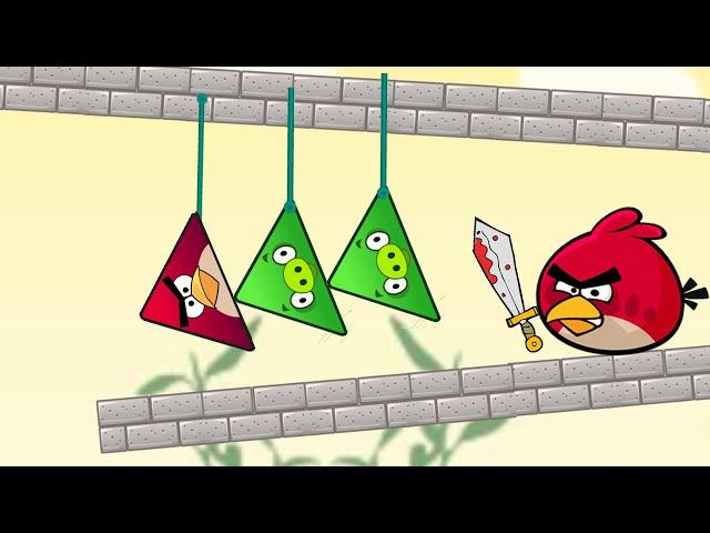 Angry Birds Piggies Out - RESCUE THE TRIANGLE BIRDS BY THROWING TRIANGLE PIGGIES DOWN!