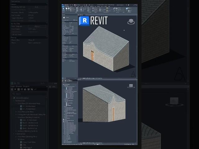 Mass Roof in Revit - #revit #revitarchitecture