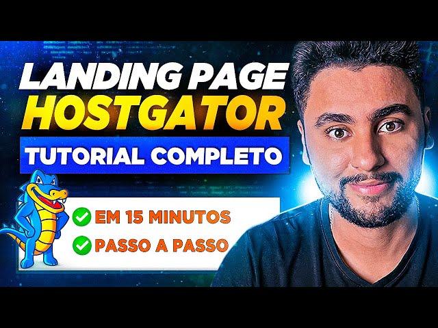 HOSTGATOR 2024: COMO CRIAR UMA LANDING PAGE EM 15 MINUTOS (WORDPRESS + ELEMENTOR)