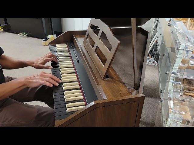 Raht plays old Russian ballet style peice on our Roland C-80 digital harpsichord