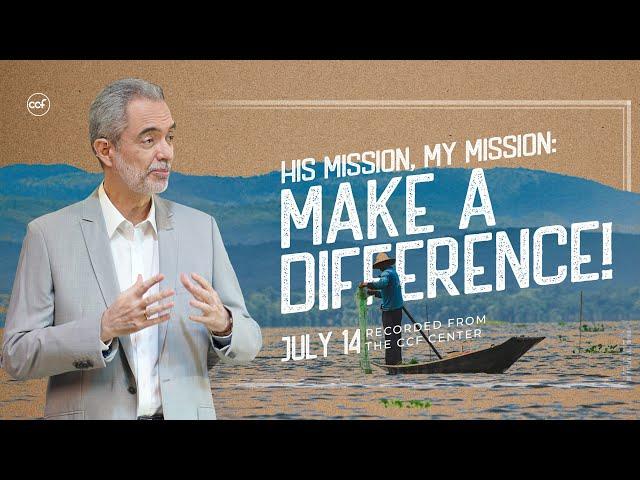 His Mission, My Mission: Make A Difference! | Ricky Sarthou | July 14, 2024