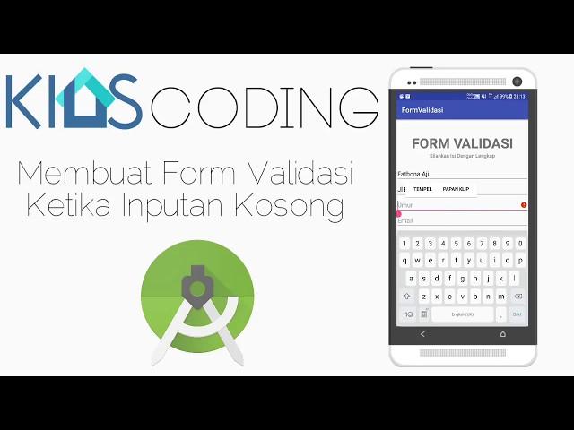 Membuat Form Validasi Ketika Inputan Kosong Android Studio