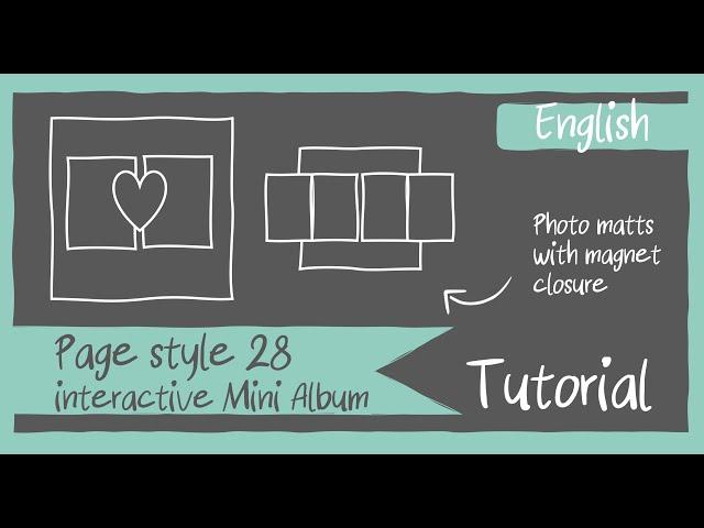 Page Style 28 TUTORIAL for interactive 6x6" and 8x8" Mini Albums