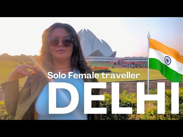 Solo Female Traveller Delhi Vlog | Lotus Temple & Cafe Stone  