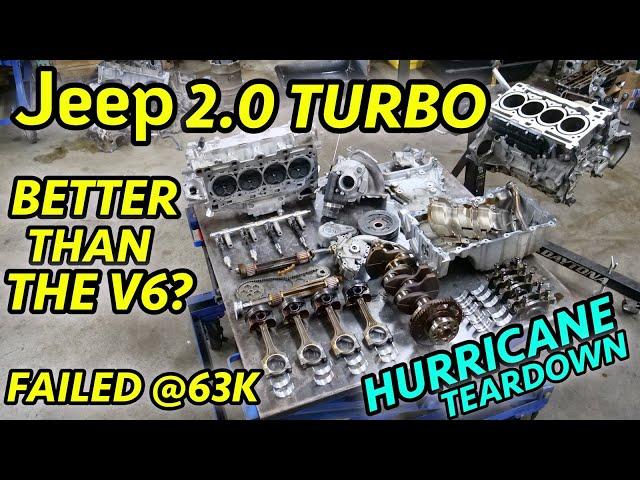 DEAD AT 63K MILES! Jeep 2.0L Turbo Hurricane Engine Teardown. WHAT HAPPENED?