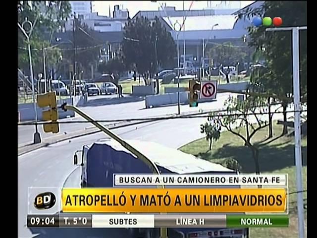 Atropelló y mató a un limpiavidrios - Telefe Noticias