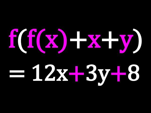 A Homemade Functional Equation from @SyberMath 