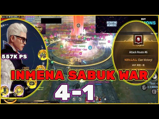 INEMNA SABUK WAR NINI TEAM VS UOTC TEAM | 557K PS TOP2 LANCER UNLI SKILL UOTC`STAR POV | MIR4