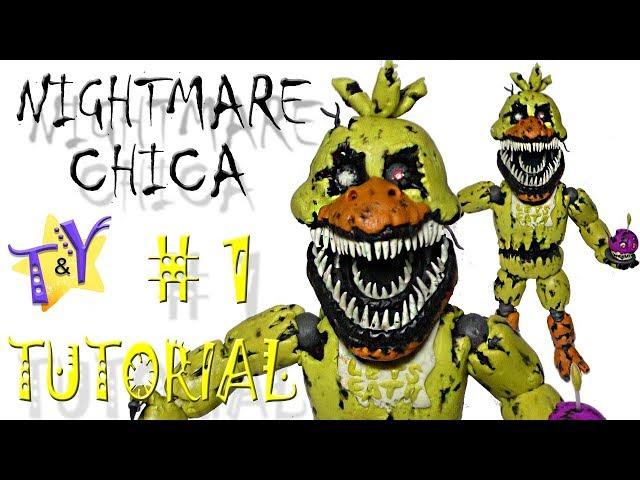 Как слепить Кошмарную Чику из пластилина Туториал 1 Nightmare Chica from plasticine Tutorial 1