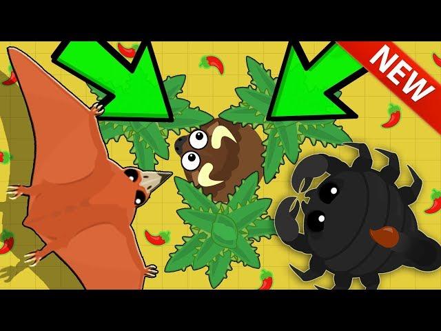 Mope.io DESERT CACTUS TRAP TROLL ON UNLUCKY ANIMAL! NEW KING DRAGON UPDATE + ALL DESERT ANIMALS