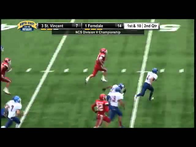 Ferndale #8 Jacoby Hughes rushes 70 yards