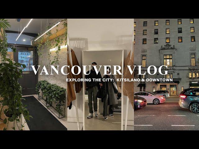 vancouver vlog | day in the life, exploring kitsilano & downtown, cafes + shopping