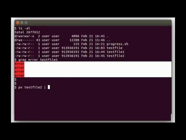 Show status progress in Linux Shell Scripts