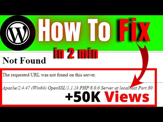 The requested URL was not found on this server || Apache error problem fix || MAK Services