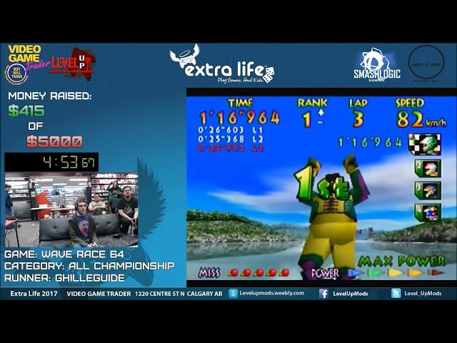 Extra-Life 2017: Wave Race 64 All Championships (55m 3s) by GhillieGuide