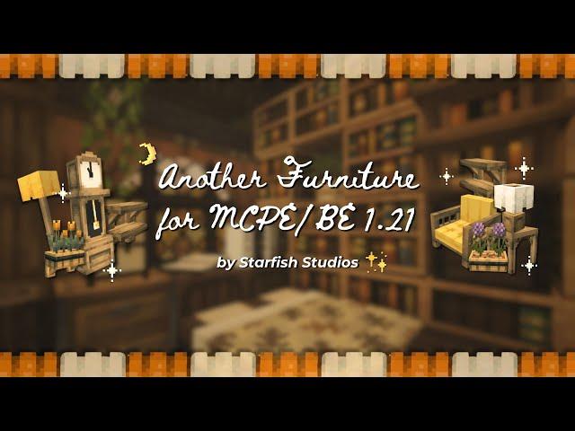  Free Minecraft Marketplace Furniture Addon for MCPE 1.21 (Another Furniture Addon)  ️