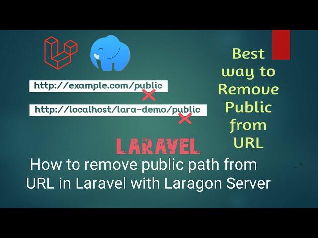 How to remove public path from URL in Laravel with Laragon Server