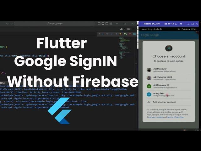 Flutter Tutorial - Google SignIn WITHOUT Firebase