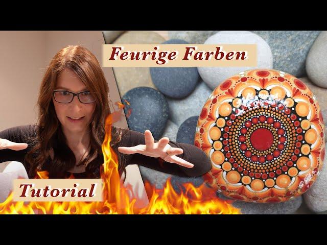 VIELE TIPS UND HINWEISE für feuriges MandaLa I Für Anfänger geeignet I Dot Art MandaLa Tutorial