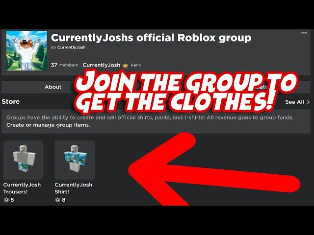 CurrentlyJosh Roblox Merch Announcement!