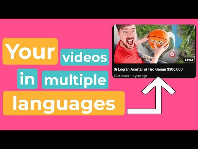 Making Multi-Language Audio Tracks on YouTube