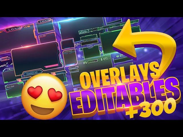 PACK DE OVERLAYS PARA TWITCH | +300 RECURSOS PARA STREAMERS 