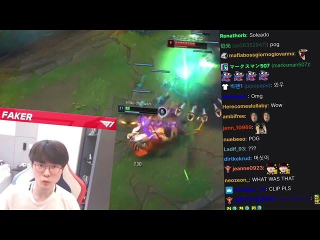 T1 Faker Broke Twitch Chat with this INSANE OUTPLAY - TOTKS Clips