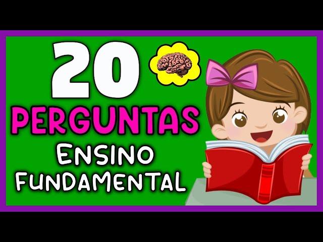 QUIZ COM 20 PERGUNTAS DO ENSINO FUNDAMENTAL PARA TESTAR SEUS CONHECIMENTOS GERAIS | NOVO QUIZ