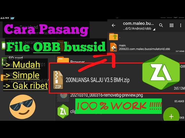 Cara Pasang OBB bussid terbaru . untuk pemula