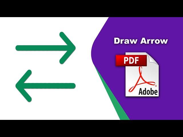 How to draw an arrow symbol in a pdf file (Comment) using Adobe Acrobat Pro DC