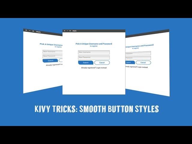 Kivy Trick: Rounded Button Edges and more