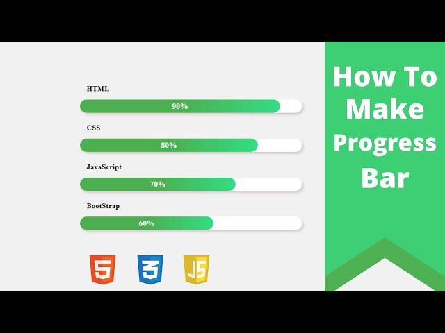 How To Make ProgressBar Using HTML CSS JavaScript