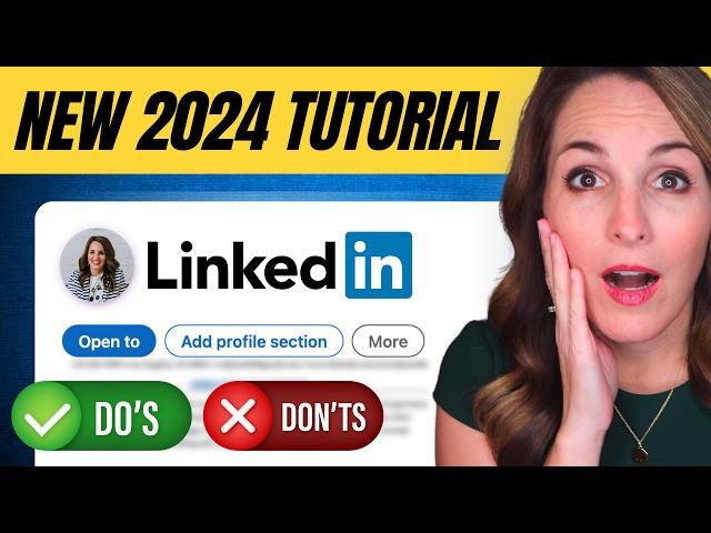 HOW TO GET STARTED ON LINKEDIN IN 2024 - 9 BEGINNER STEPS REVEALED!!