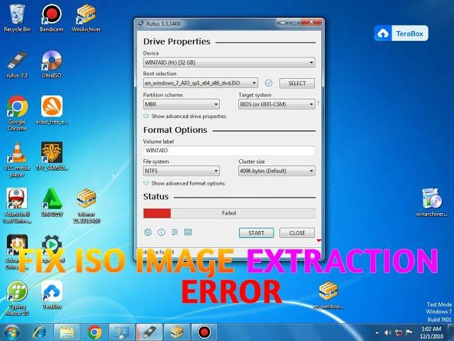 HOW TO FIX ISO IMAGE EXTRACTION ERROR   | USB BOOT | ALL4U