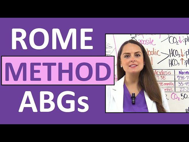 ROME Method ABGs (Arterial Blood Gases) Interpretation: Compensated vs Uncompensated Nursing