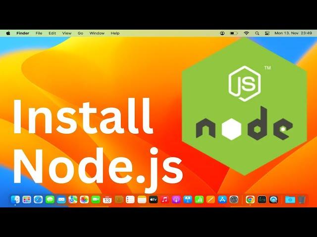 How To Install and setup Node.js and NVM on Mac / MacOS