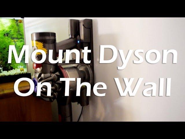 How To Mount Dyson Stick/Handheld Vacuum On The Wall (Drywall) Using Driller Toggle Anchor.