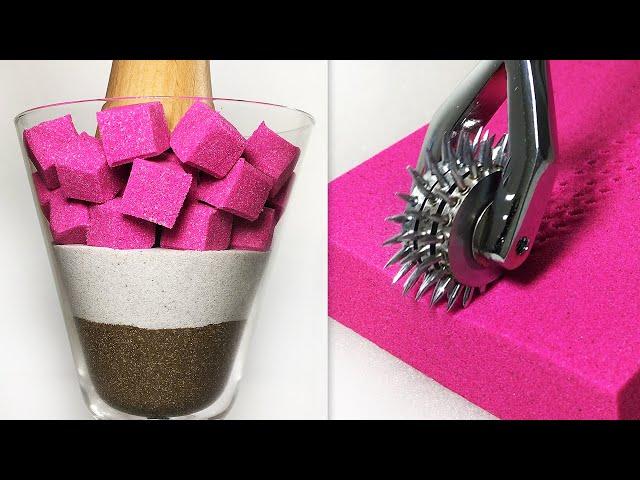 Very Satisfying Best of Drop and Squish Kinetic Sand ASMR Video