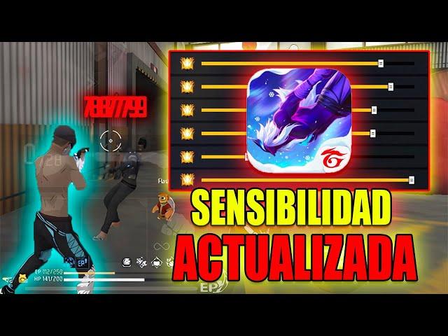 SENSIBILIDAD ACTUALIZADA ️ SIN DPI para dar TODO ROJO 🩸FREE FIRE 2024