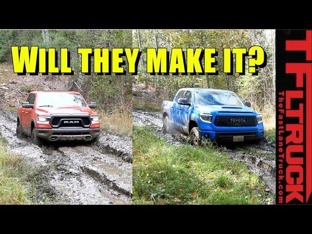 2019 Ram Rebel vs Tundra TRD Pro vs Mud: Which Can Cross The Deepest Goo?