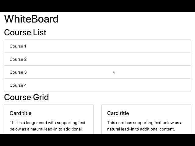 100 Rendering an array of objects as a deck of cards in a React component - CourseGrid