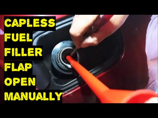 Capless Fuel Cap How To Open Manually  Open Capless Fuel Filler Flap Manually How To
